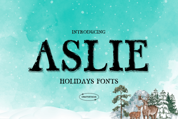 Aslie: A Holiday Brush Font with Quiet Confidence