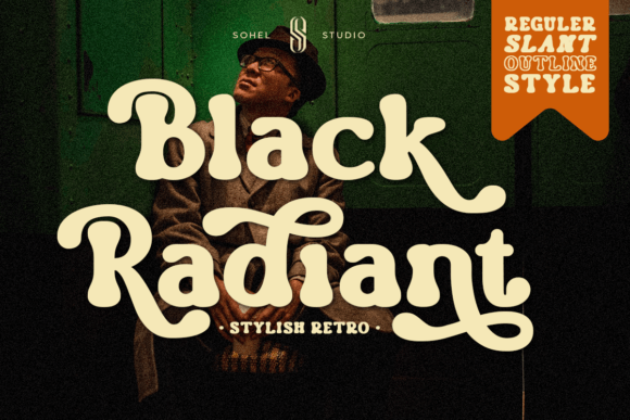 Black Radiant: A Retro Display Serif That Elevates Handmade Design