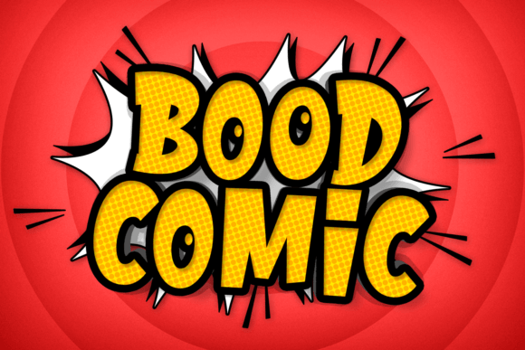 Bood Comic: A Playful Display Font for Editorial Charm