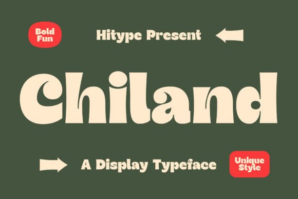 Chiland: A Bold Display Typeface for Campaign Headlines