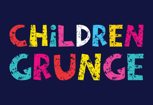 Children Grunge: A Playful Display Font That Makes Your Brand Feel Warm & Real