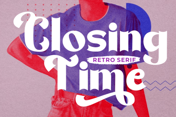 Closing Time Font: A Retro Display Typeface That Elevates Your Brand