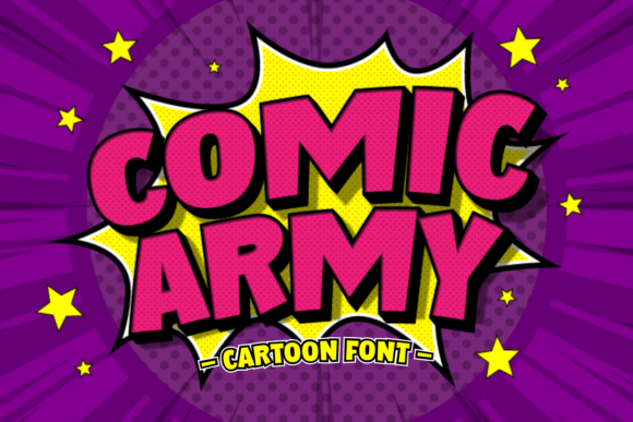 Comic Army: A Joyful Display Font for Editorial Charm