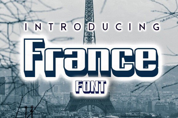 France: A Bold Display Font for Digital Brand Identity