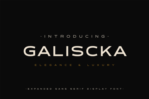 Galiscka: A Refined Display Font for Modern Brand Identity