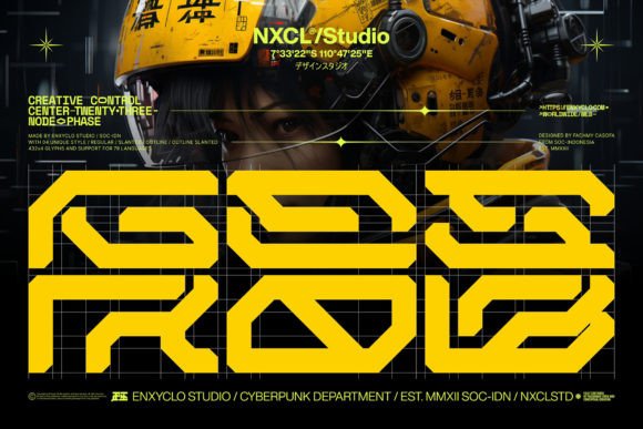 Gesrob: A Futuristic Display Font for Handmade Creators