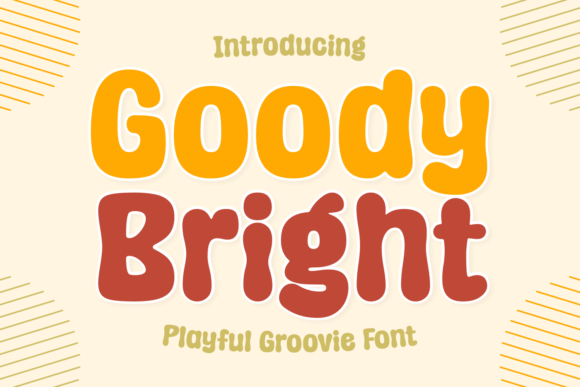Goody Bright: A Playful Retro Display Font for Crafters