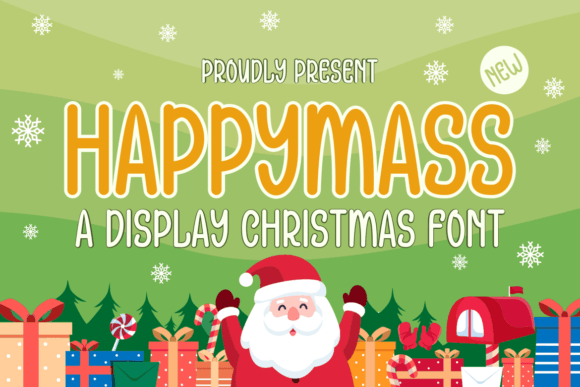 Happymass: A Festive Display Font for Editorial Design