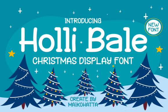 Holly Bale: A Festive Display Font for Editorial Design