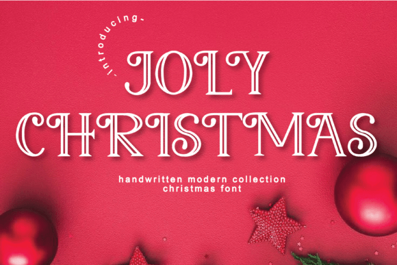 Joly Christmas Font: A Festive Display Typeface for Campaign Design