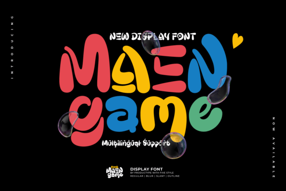 Maengame Font: Bold, Playful Display Type for Campaign Impact