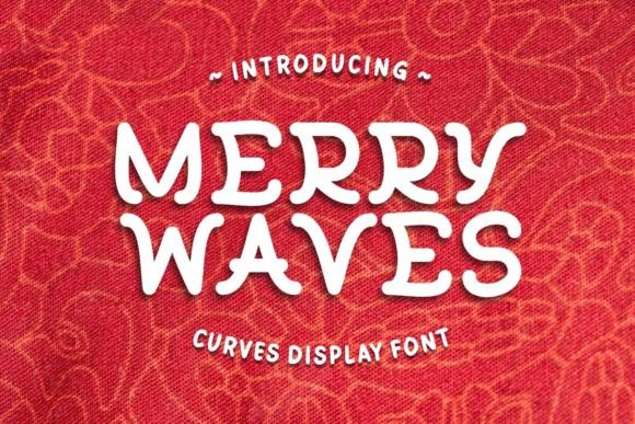 Merry Waves: A Joyful Display Font for Holiday Branding