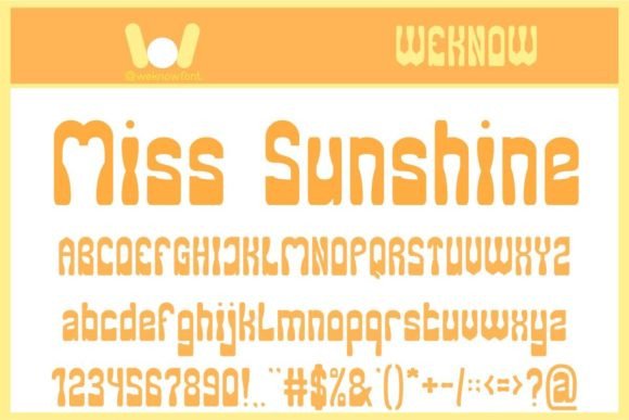 Miss Sunshine: A Display Font That Feels Like Morning Light