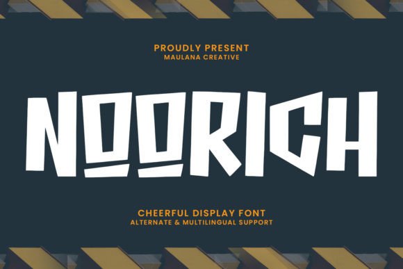 Noorich: A Cheerful Display Font for Small Business Branding