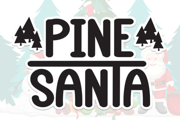 Pine Santa: A Joyful Display Font for Branding Projects