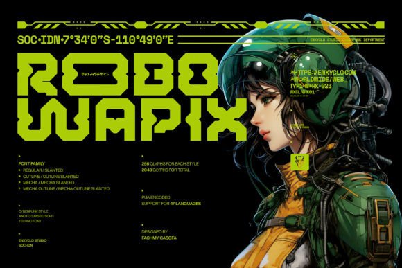 Robowapix: A Cyberpunk Display Font That Elevates Digital Branding