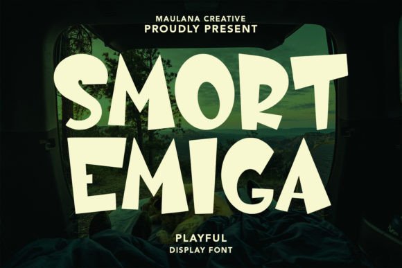 Smort Emiga: A Playful Display Font That Builds Brand Trust