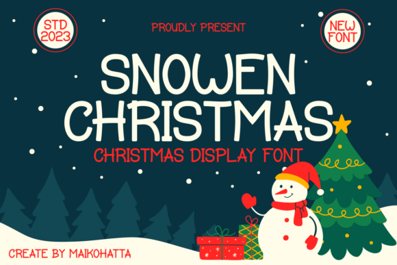 Snowen Christmas: A Thoughtful Display Font for Holiday Editorial Design