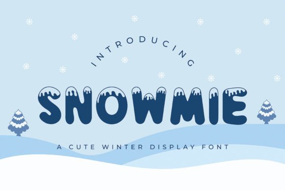 Snowmie: A Playful Winter Display Font for Editorial Design