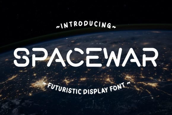 Spacewar: A Futuristic Display Font for Handmade Creators
