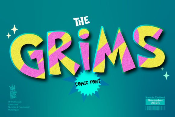 The Grims: A Playful Display Font That Lifts Your Digital Brand