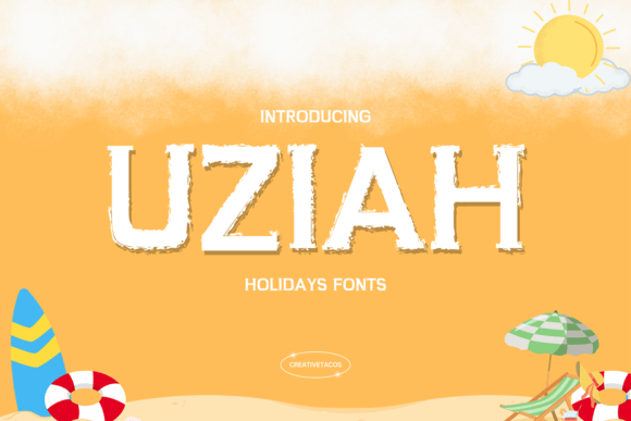 Uziah: A Bold Brush Typeface That Brings Holiday Energy to Real Branding